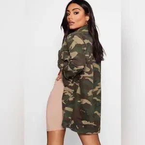 Boohoo Jackets Coats Camo Military Jacket Poshmark